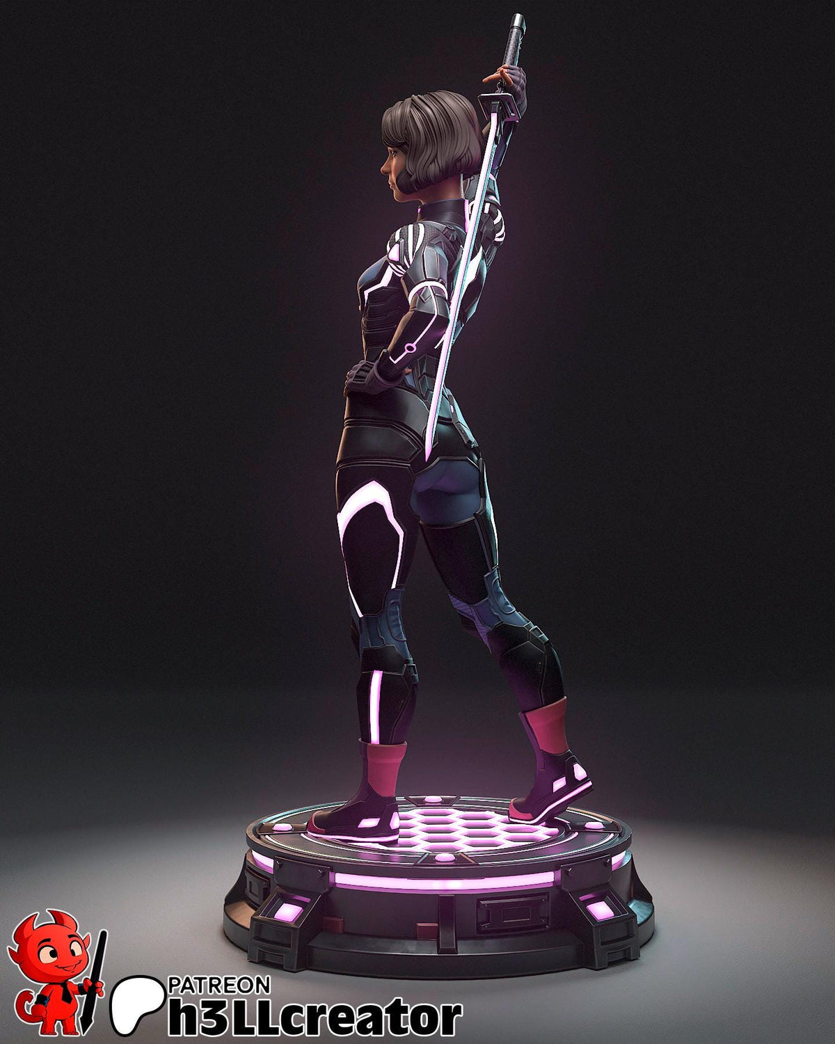 Mio Split Fiction Figure - paintable tabletop miniature product view