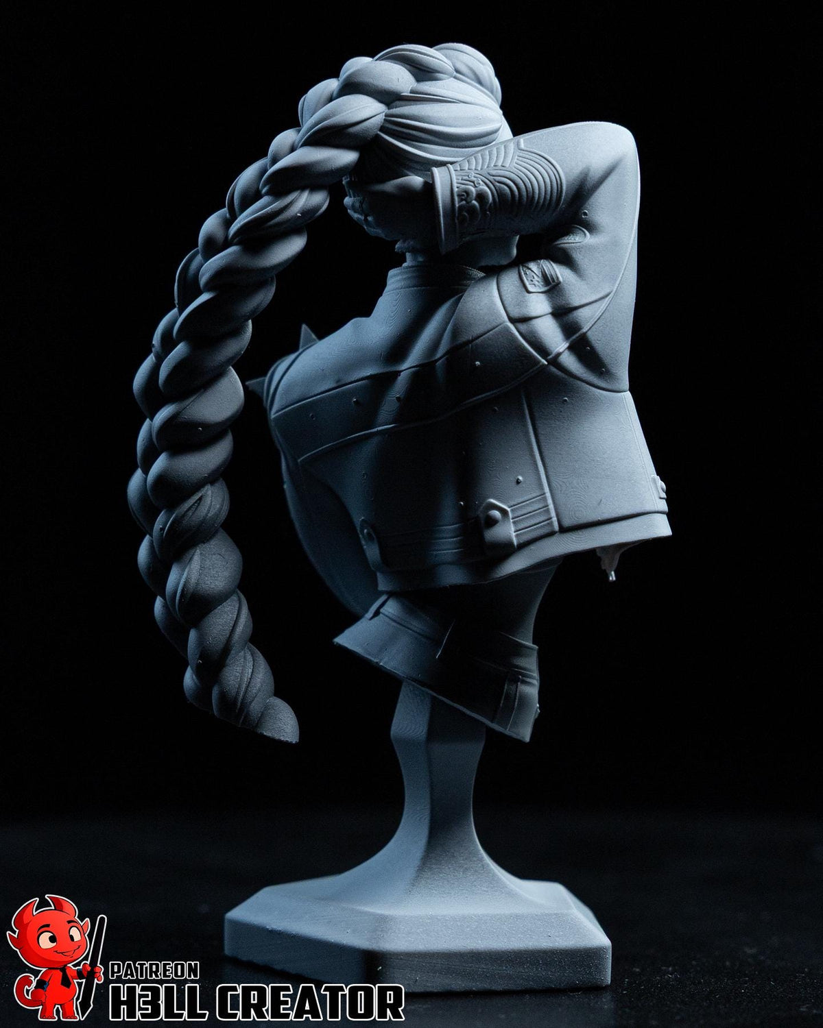 Rumi KPop Demon Hunters Bust - 3D printed miniature detail view