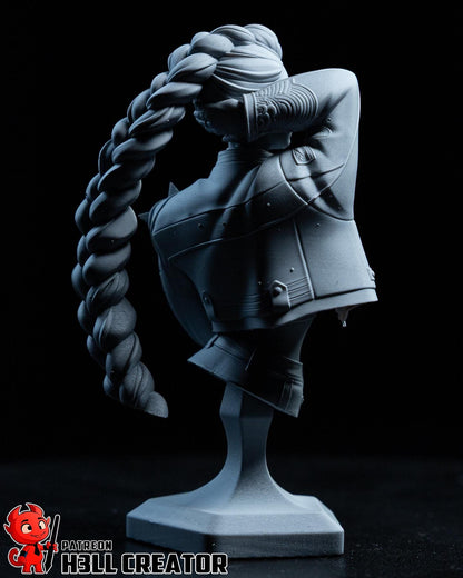Rumi KPop Demon Hunters Bust - 3D printed miniature detail view