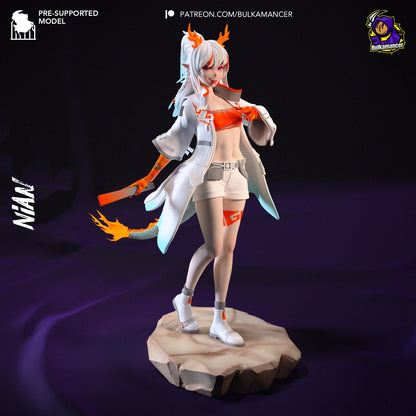 Nian Arknights Figure - resin tabletop miniature front view