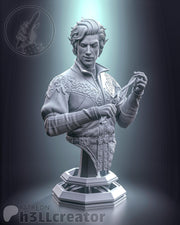 Astarion Bust - Baldur's Gate 3 - resin tabletop miniature front view