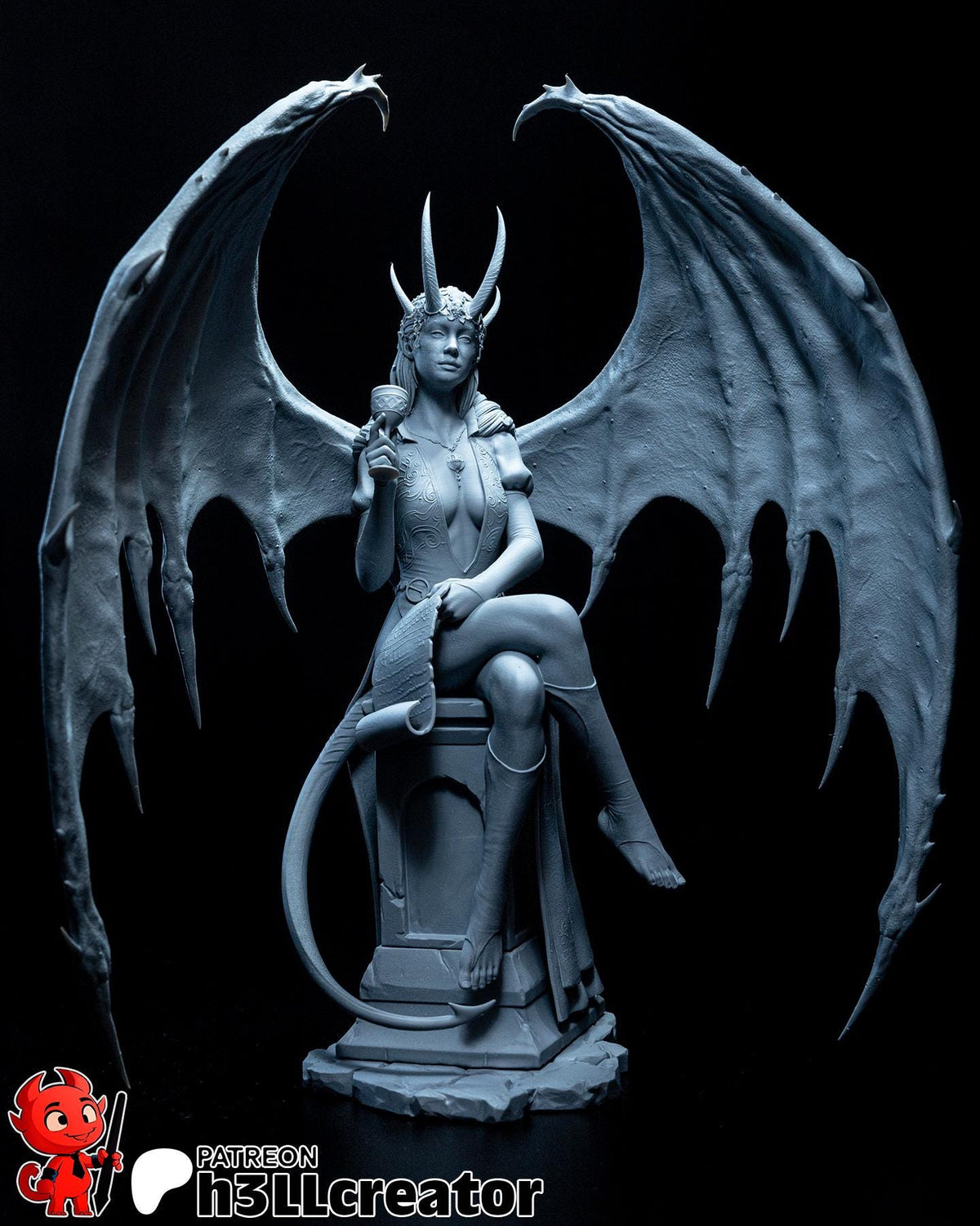 Mizora Figure - resin tabletop miniature alternate angle