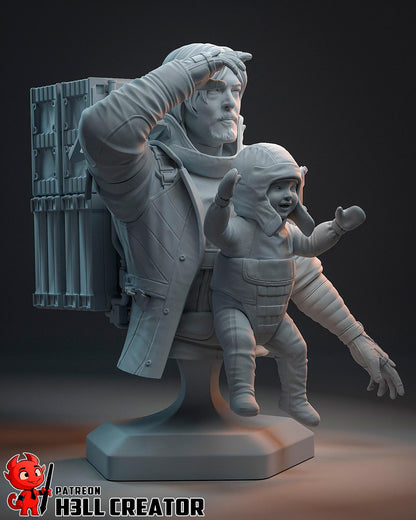 Sam Porter Bridges Death Stranding 2 Bust - resin miniature view 5