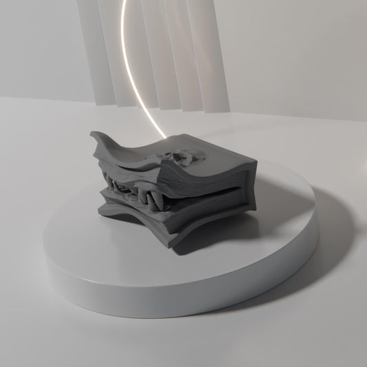 Mimic Book Miniature - resin tabletop miniature alternate angle
