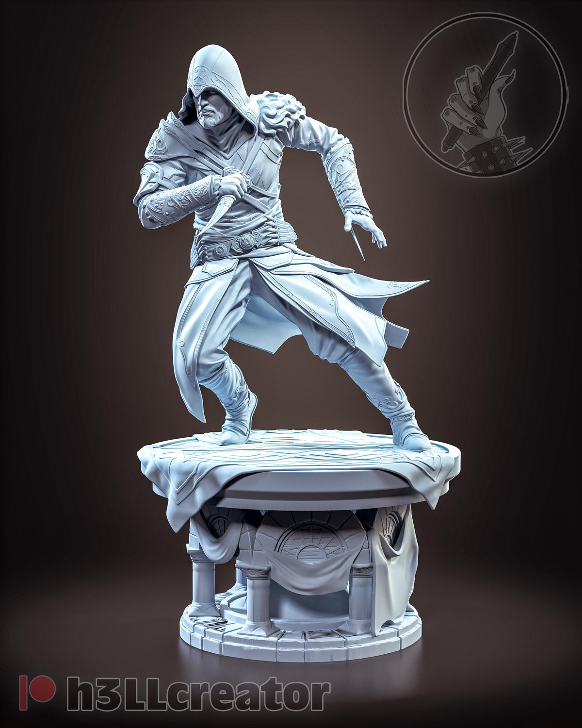 Ezio Auditore Assassin's Creed Figure - paintable tabletop miniature product view