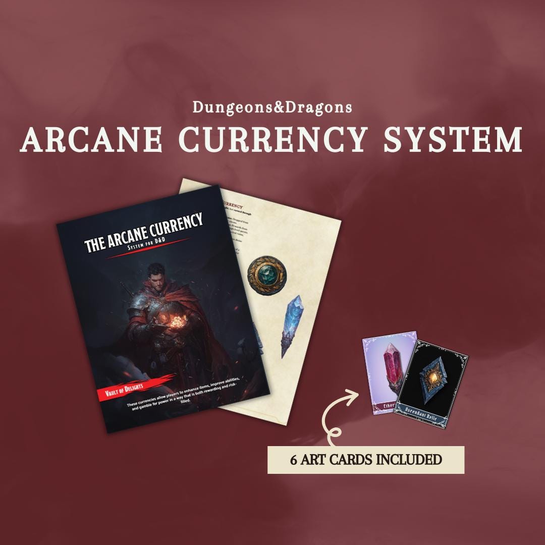 The Arcane Currency System - digital download preview