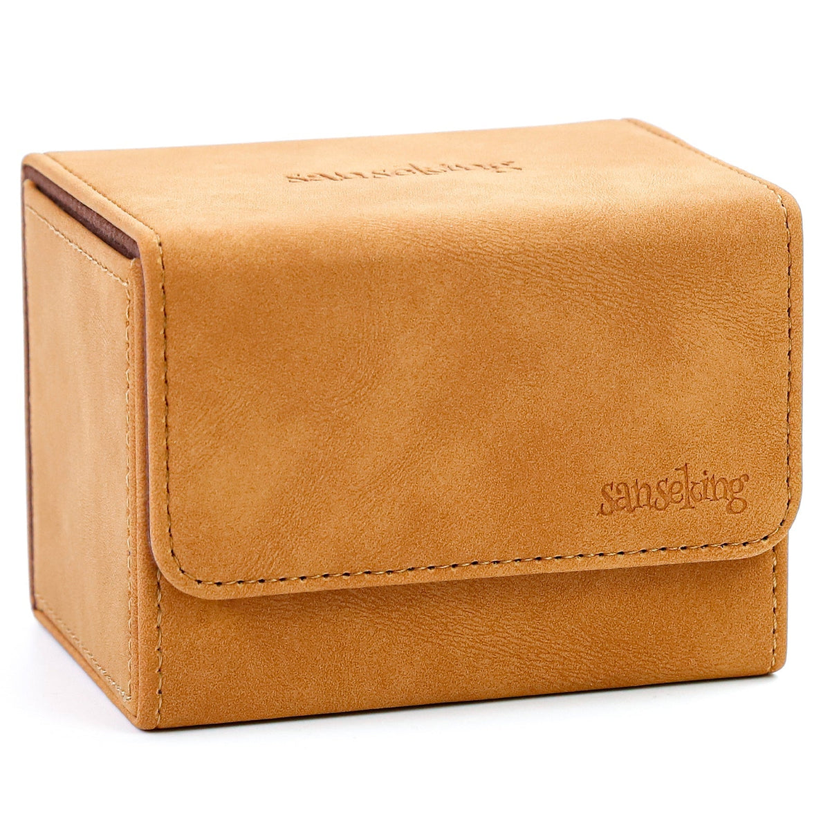 Sanseking Horizontal PU Leather Deck Box 100+ - Brown - official Sanseking product image