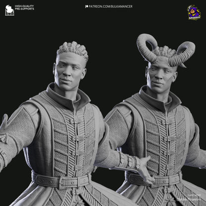 Wyll Figure - Baldur's Gate 3 - paintable tabletop miniature product view