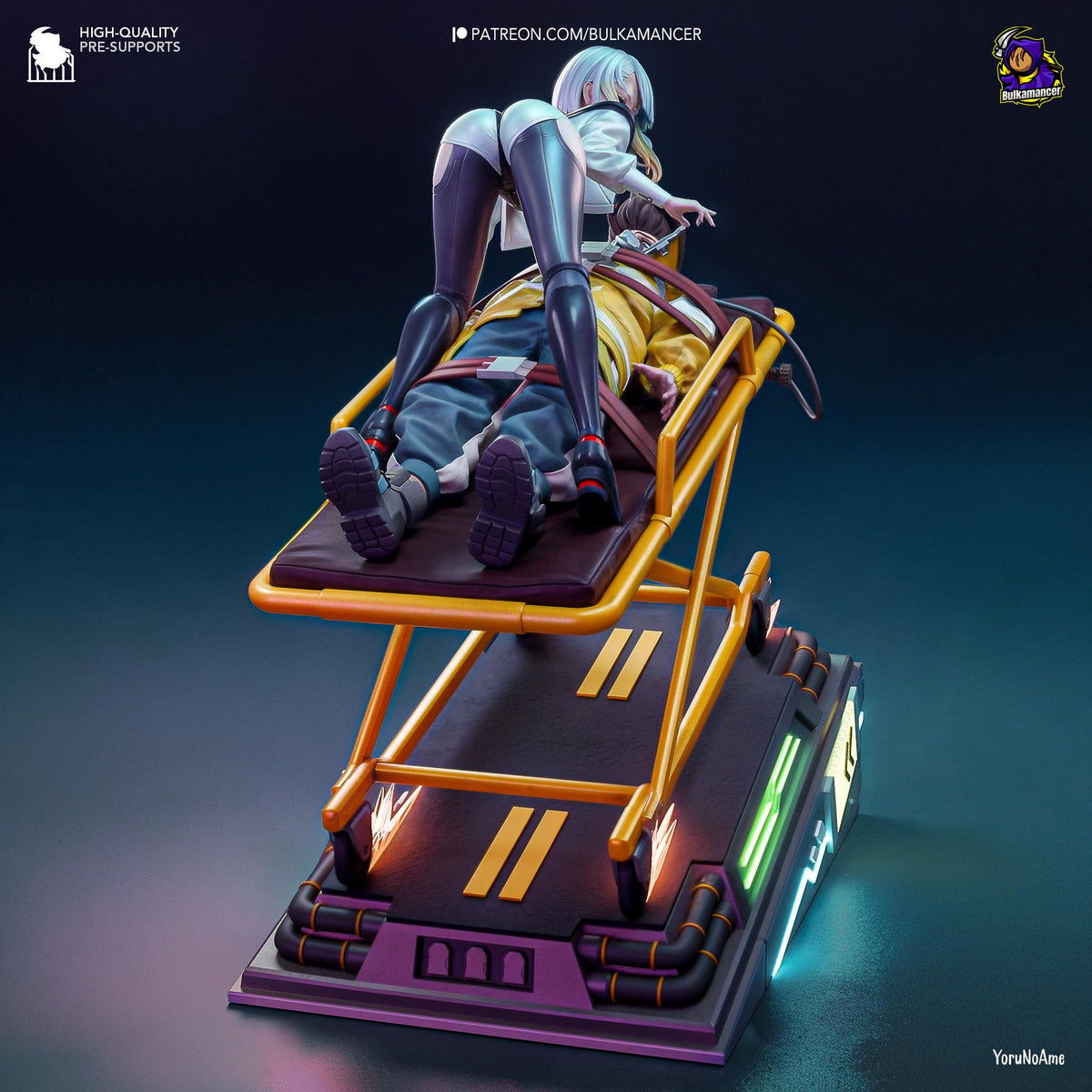 Lucy Figure - Cyberpunk: Edgerunners - 3D printed miniature detail view