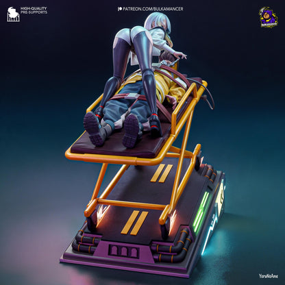 Lucy Figure - Cyberpunk: Edgerunners - 3D printed miniature detail view