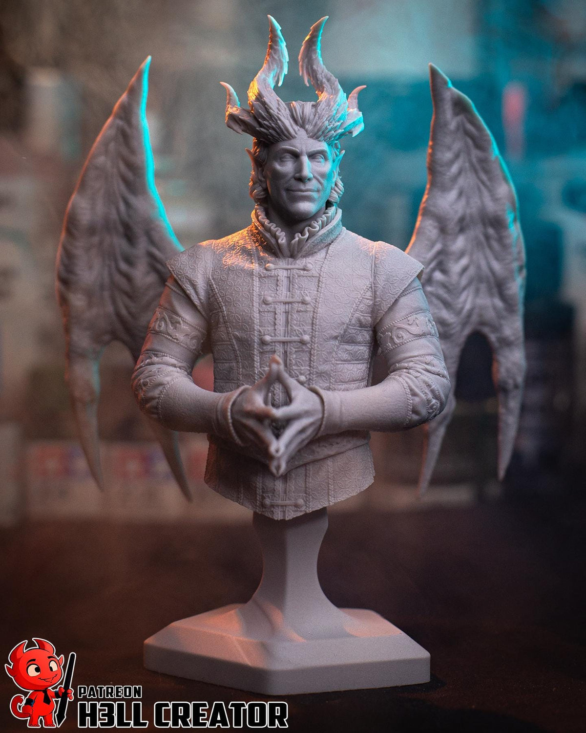 Raphael Bust - Baldur's Gate 3 - resin tabletop miniature front view