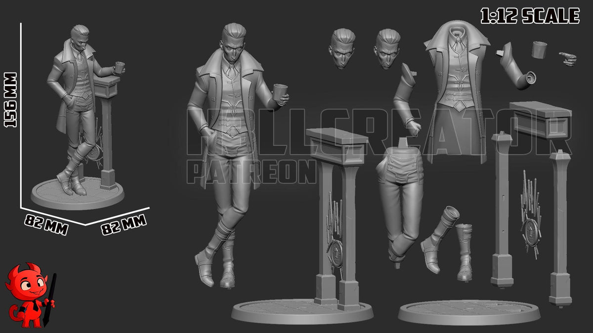 Silco Figure - Arcane - resin miniature view 8
