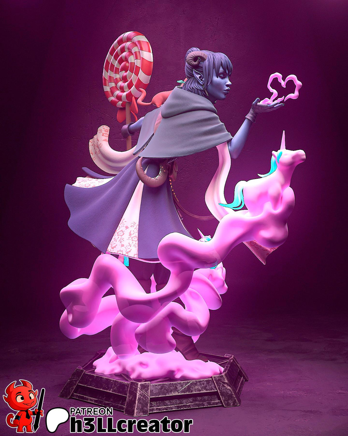 Jester Critical Role Figure - resin miniature view 6