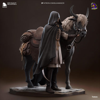 Melina Figure - Elden Ring - 3D printed miniature detail view