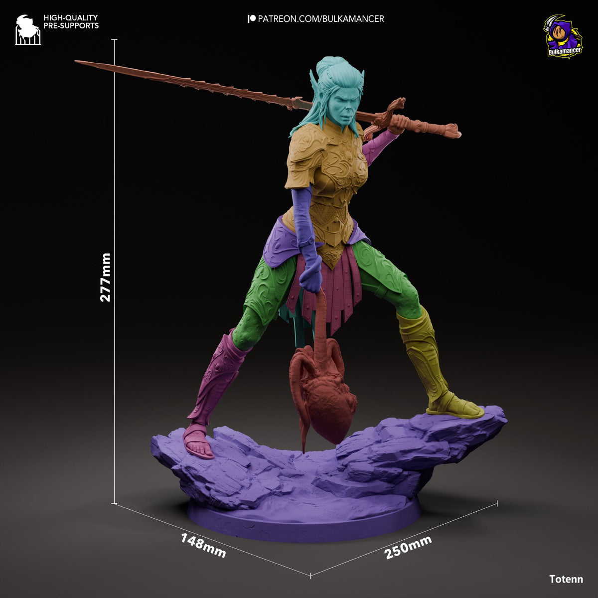 Lae'zel Figure - Baldur's Gate 3 - resin miniature view 7