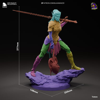 Lae'zel Figure - Baldur's Gate 3 - resin miniature view 7