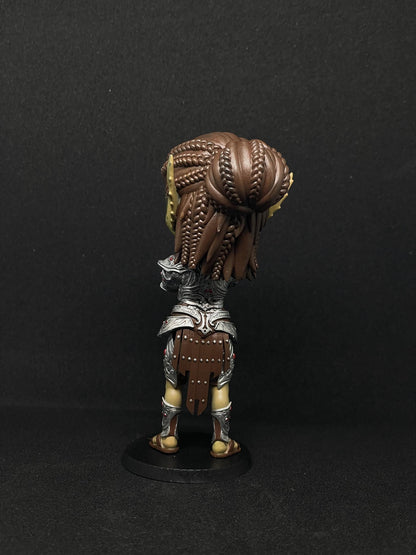 Lae'zel Chibi Figure - Baldur's Gate 3 - paintable tabletop miniature product view