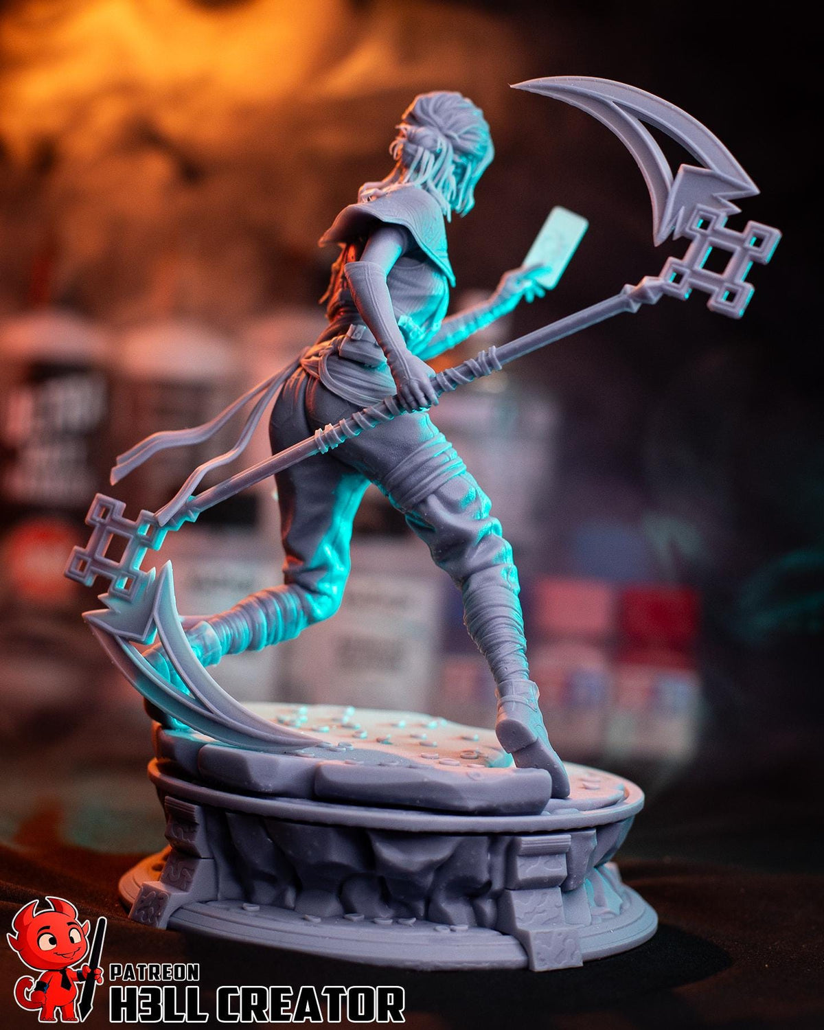 Sciel Figure - Clair Obscur: Expedition 33 - 3D printed miniature detail view