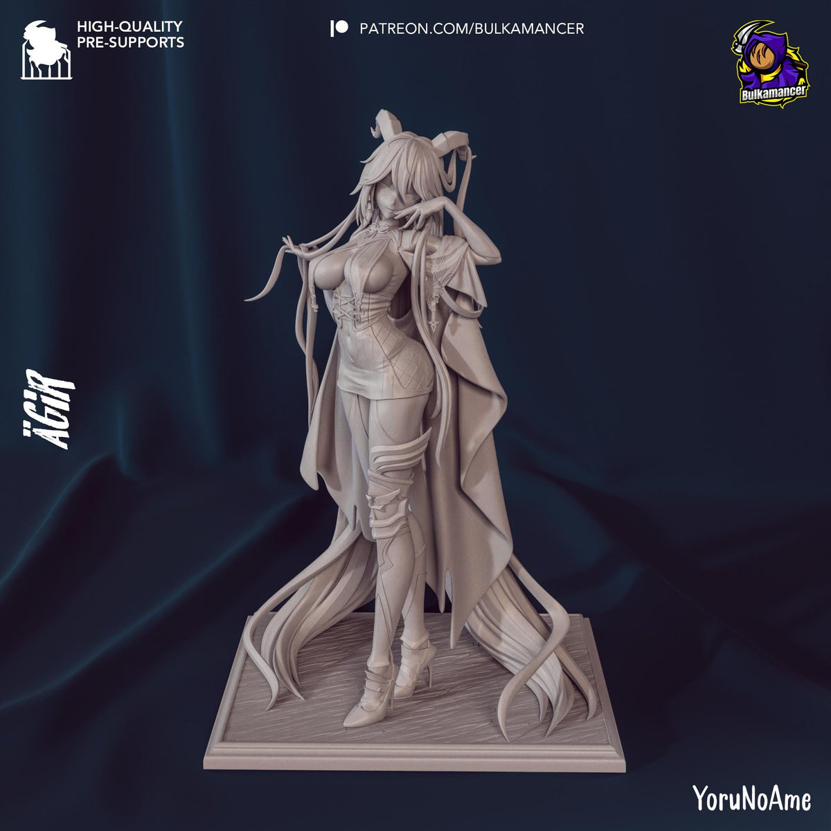 Agir Figure - Azur Lane - paintable tabletop miniature product view