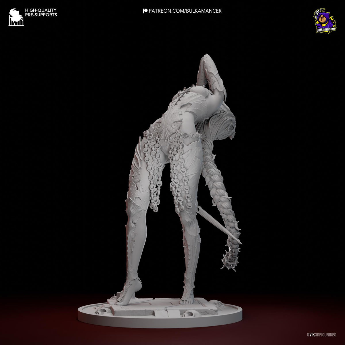 Orin Figure - Baldur's Gate 3 - resin miniature view 6