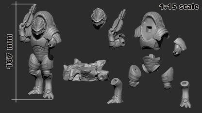 Wrex Figure - Mass Effect - resin miniature view 5
