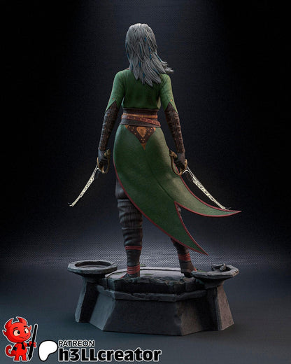 Jaheira Figure - Baldur's Gate 3 - resin miniature view 7
