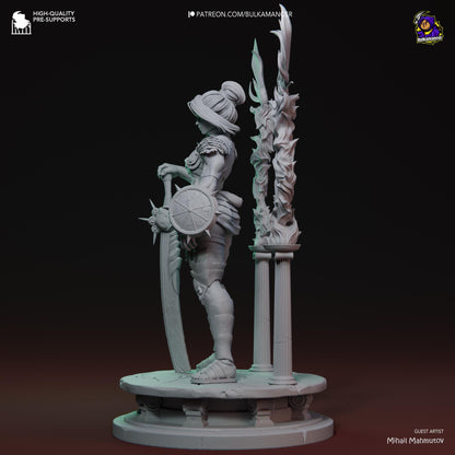 Nemesis Figure - Hades - 3D printed miniature detail view