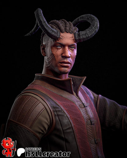 Wyll Figure - Baldur's Gate 3 - 3D printed miniature detail view