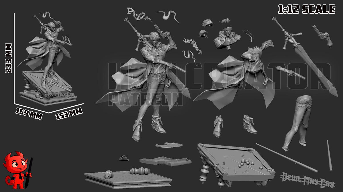 Dante Devil May Cry 4 Figure - resin miniature view 8