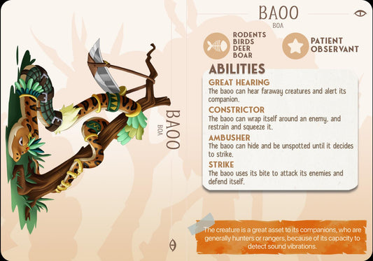 Boa Snake Animal Companion Miniature - resin tabletop miniature alternate angle