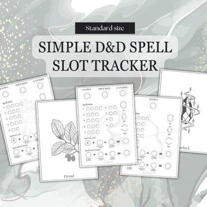 Spell Tracker - digital download preview