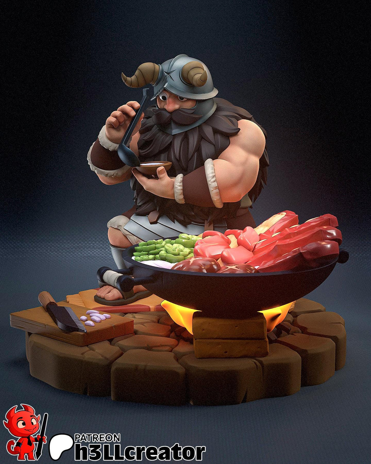 Senshi Figure - Delicious in Dungeon - paintable tabletop miniature product view