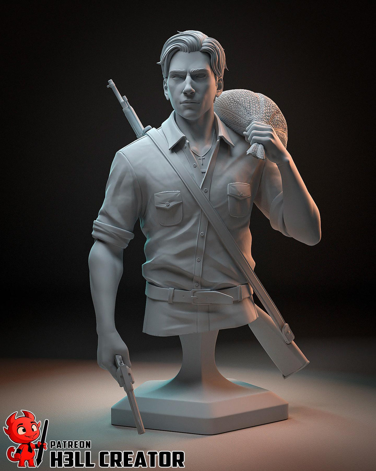 Enzo Favara Mafia The Old Country Bust - resin tabletop miniature front view