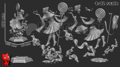 Jester Critical Role Figure - resin miniature view 7