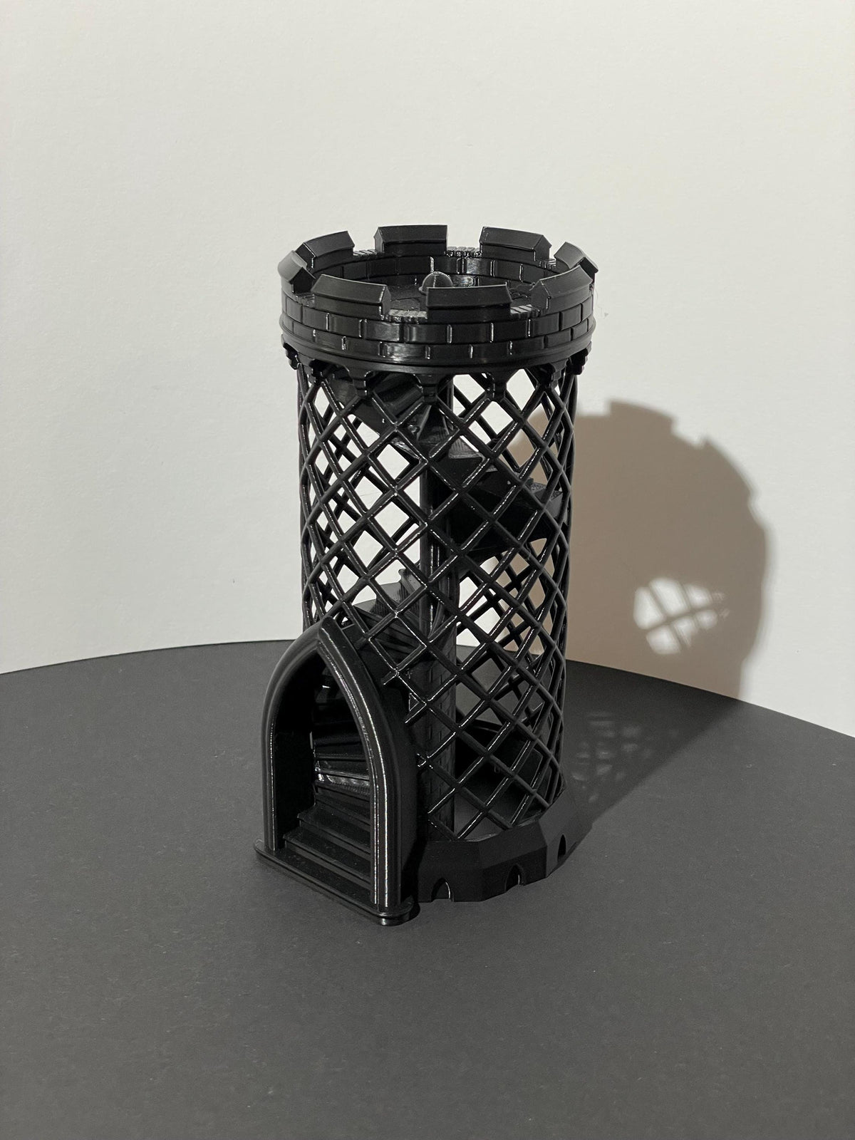 Gothic Castle Dice Tower - paintable tabletop miniature product view