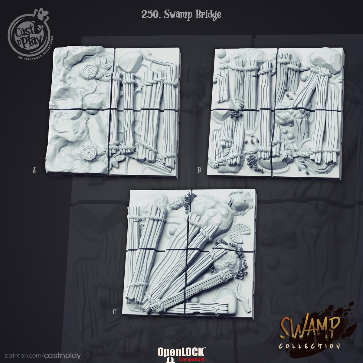 Terrain - resin tabletop miniature front view