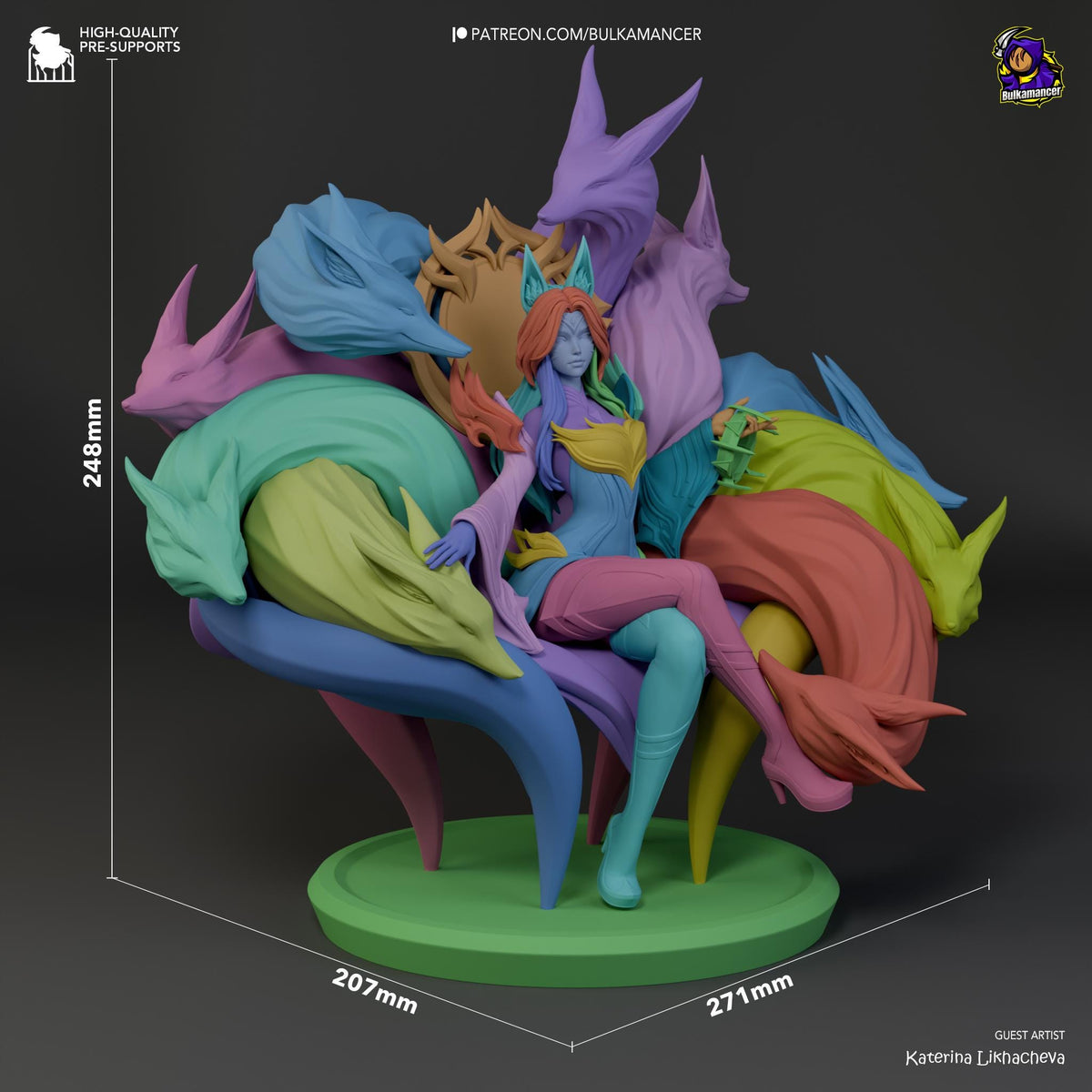 Ahri Figure - League of Legends - resin miniature view 8
