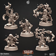 Sorcerer, Wizard & Warlock Dwarf Miniature - resin tabletop miniature front view