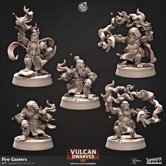 Sorcerer, Wizard & Warlock Dwarf Miniature - resin tabletop miniature front view