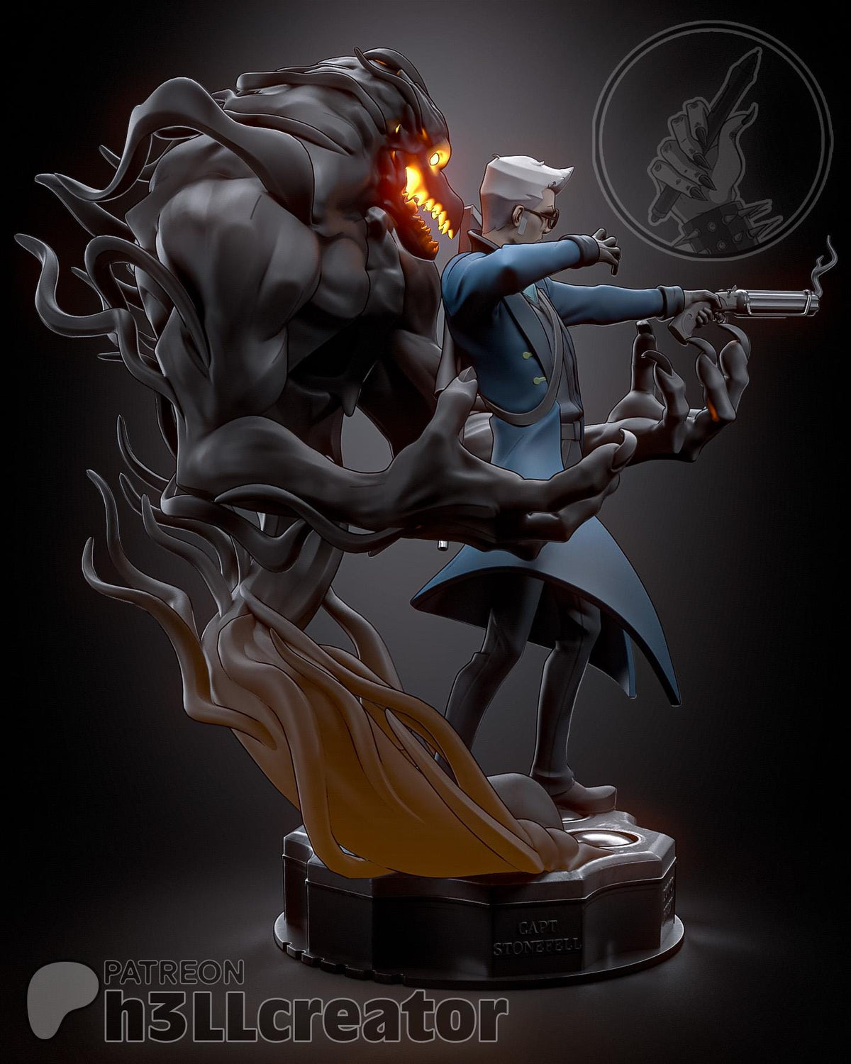 Percival de Rolo The Legend of Vox Machina Figure - resin tabletop miniature alternate angle