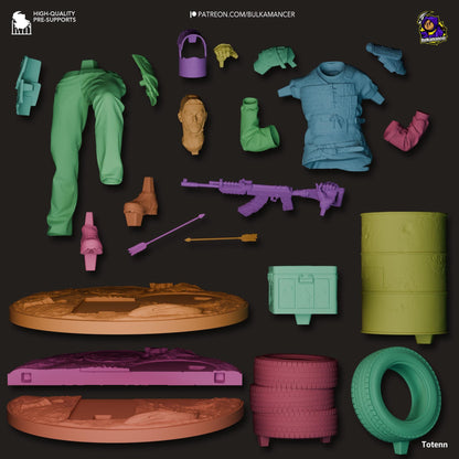 Survivor Rust Figure - resin miniature view 8