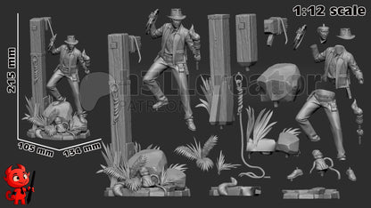Indiana Jones Figure - resin miniature view 6
