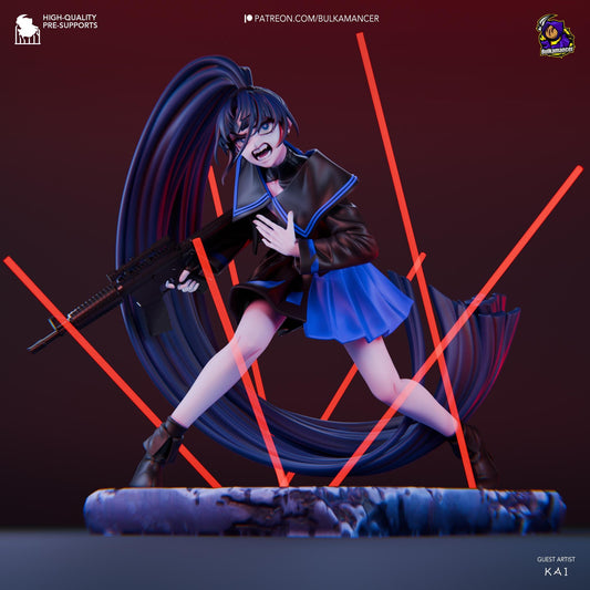 Naima Usseewa song by Ado Figure - resin tabletop miniature front view
