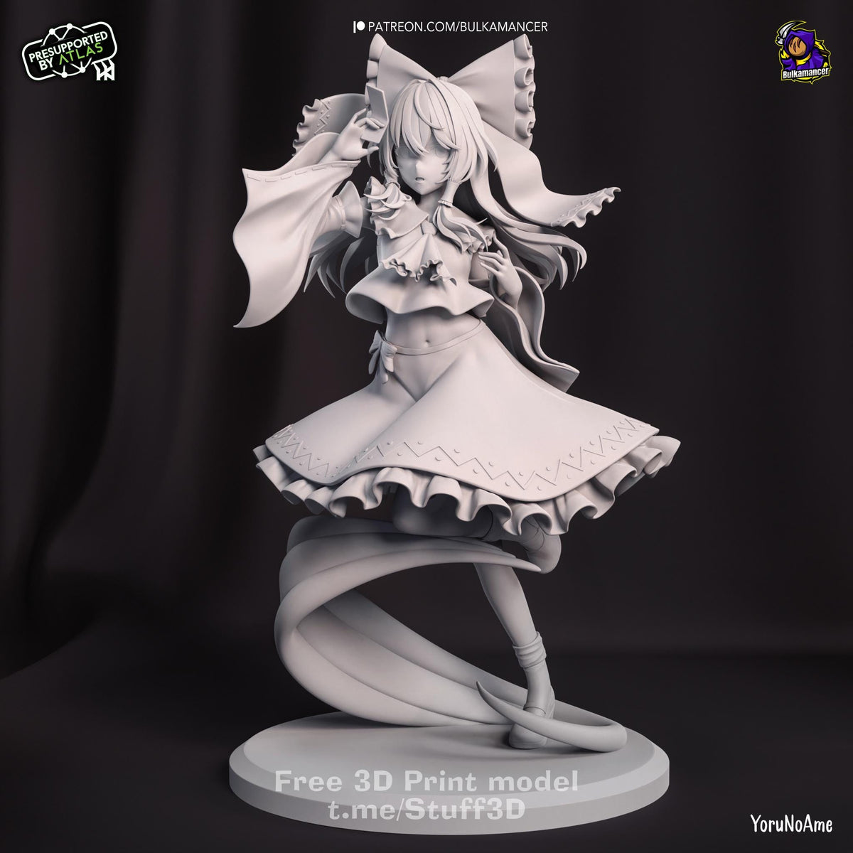 Reimu Hakurei Touhou Project Figure - resin miniature view 6