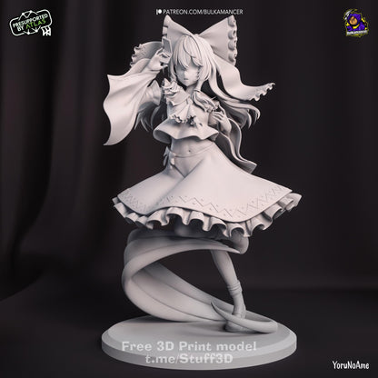 Reimu Hakurei Touhou Project Figure - resin miniature view 6