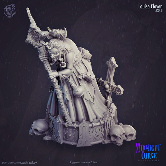 Necromancer Miniature - resin tabletop miniature front view