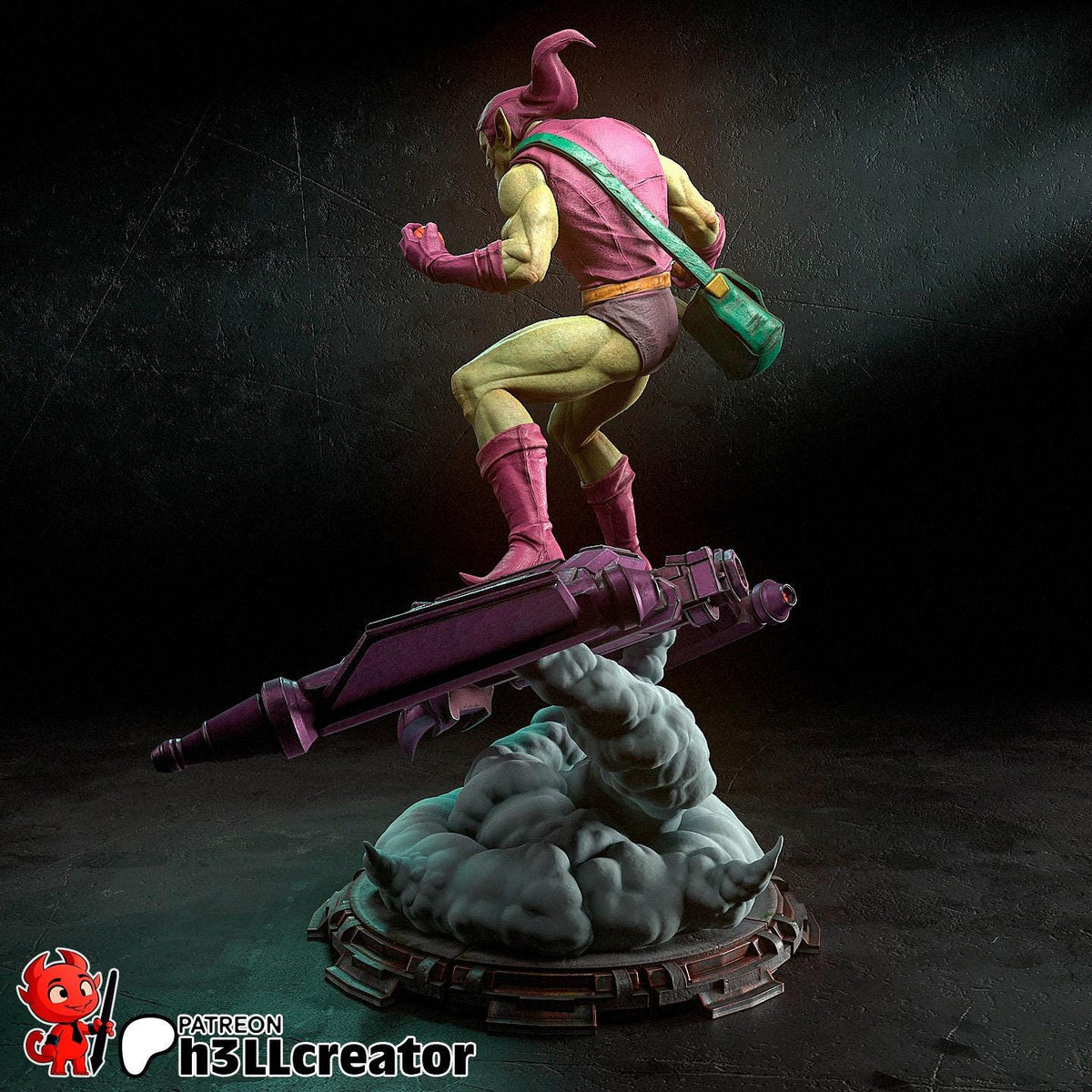 Green Goblin Figure - Spider-Man - resin miniature view 5