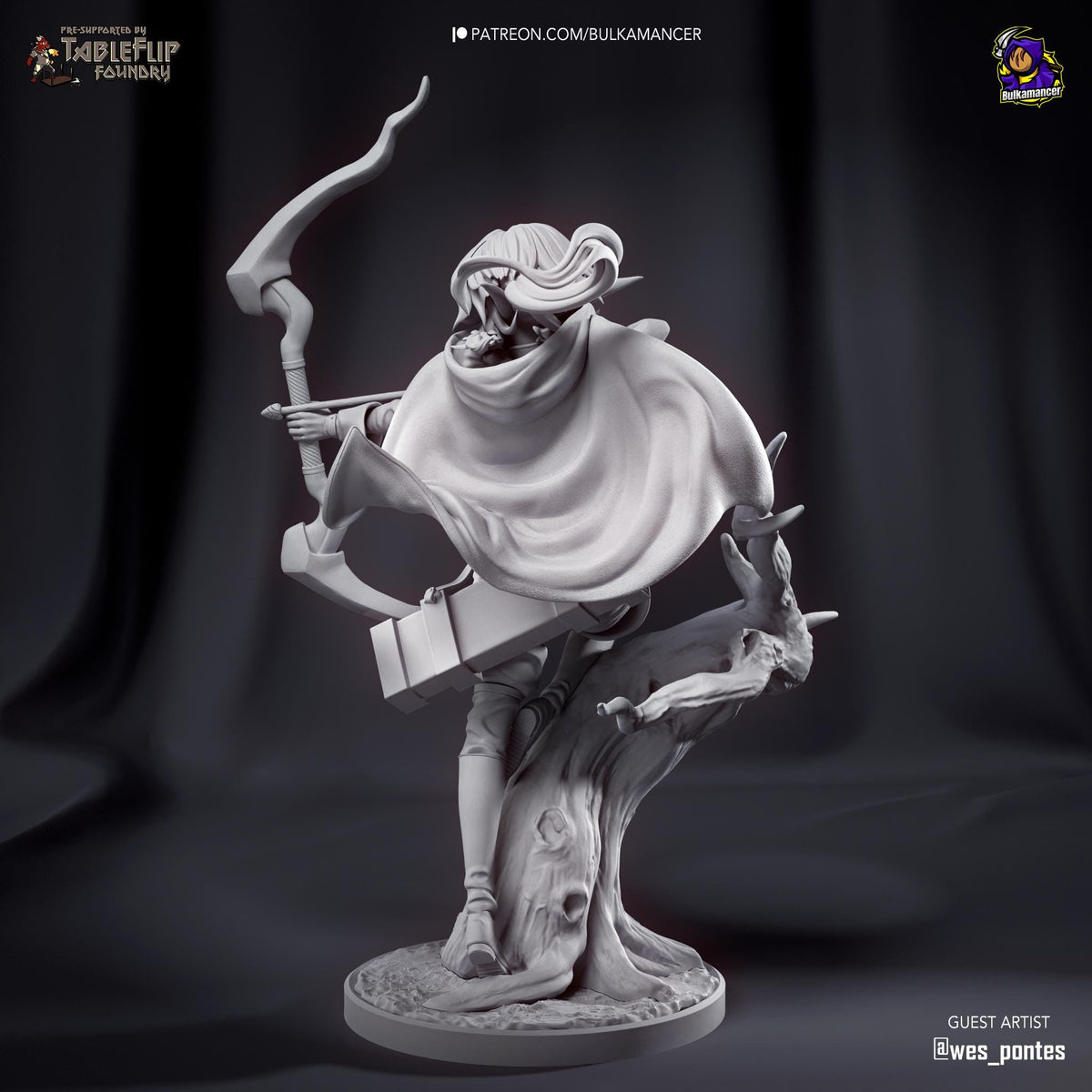 High Elf Archer Figure - Goblin Slayer - resin miniature view 6