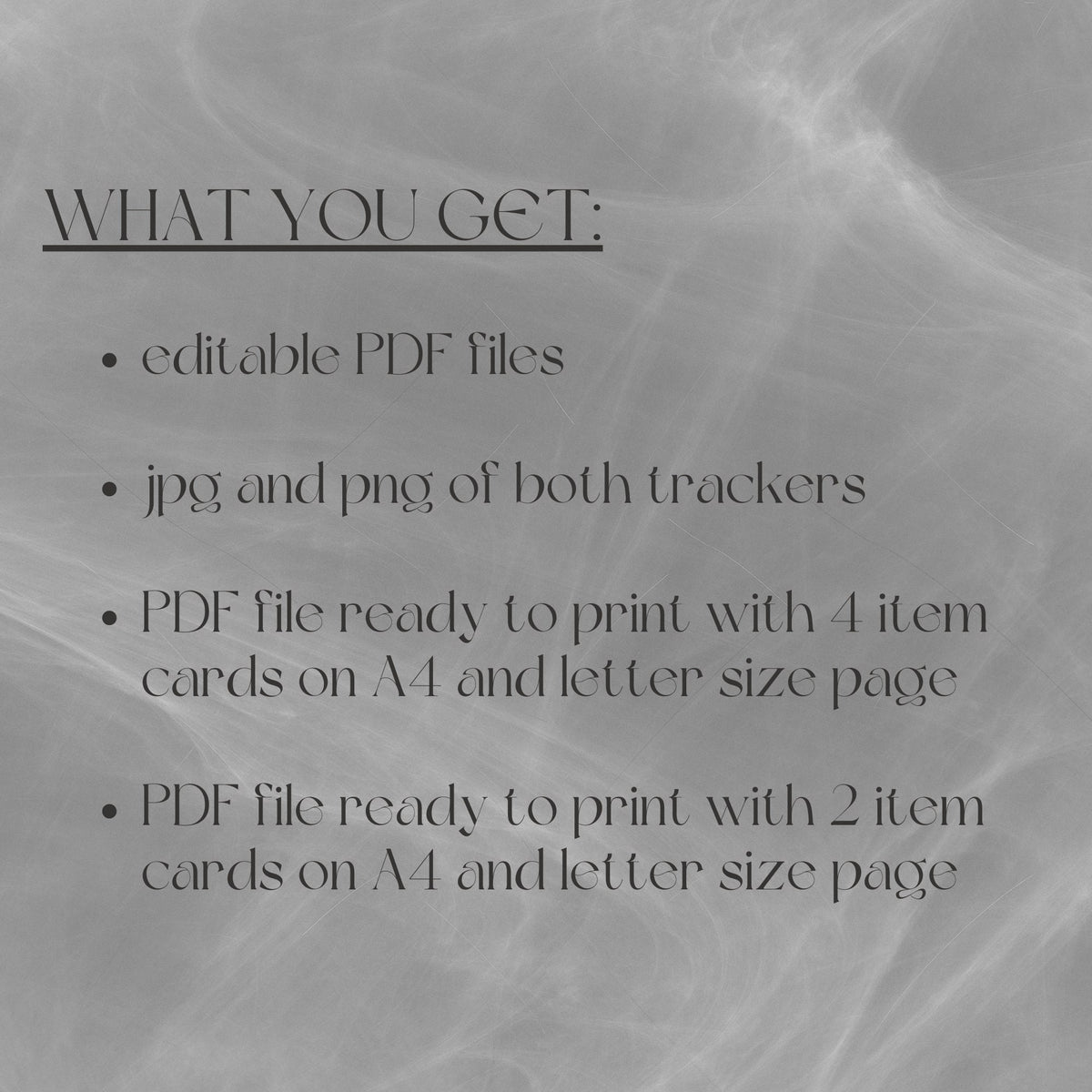 Fillable Item Cards - digital product alternate preview