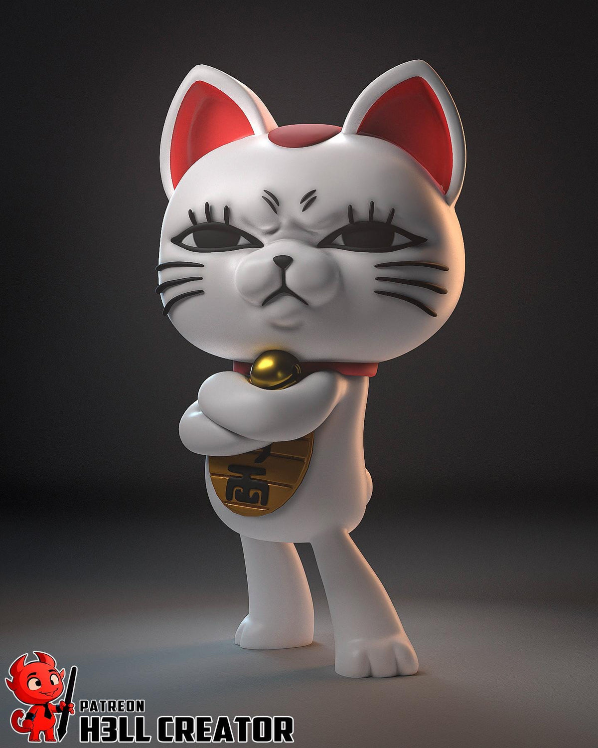 Turbo Granny DanDaDan Figure - paintable tabletop miniature product view